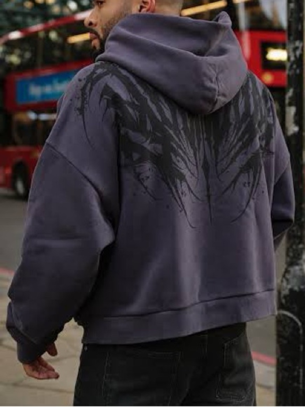 YoungLA - 5028 - Supersized Chaos Hoodie - Purple Wash - Men’s xxL 2xL Double xL